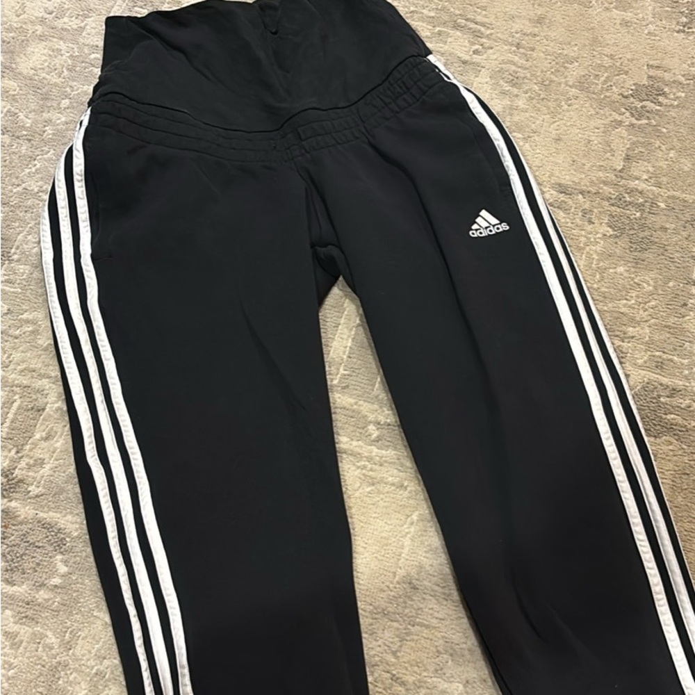 Adidas Black and White Sweatpants (Maternity)